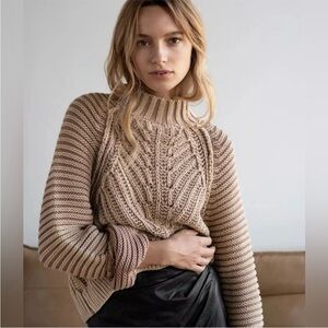 Free People Sweetheart Cable Knit Sweater